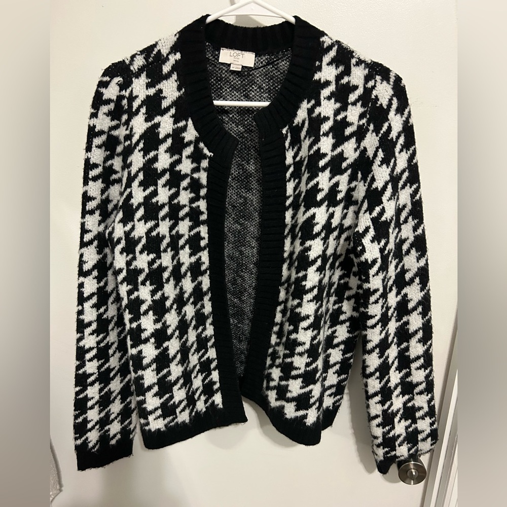 LOFT gingham cardigan